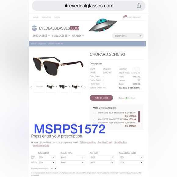 👑Chopard 🏆Sunglasses 3P SCHC 90 Wood/Rubber Polarized Lenses - Picture 8 of 16